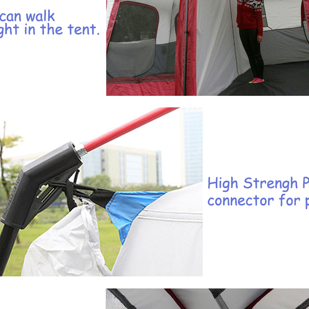 Cheap Goat Tents Large Camping Tent Outdoor Big Family Tent 8 10 12 Person Party Tent Waterproof Cabin Camp Anti UV Marquee Tents Tents 